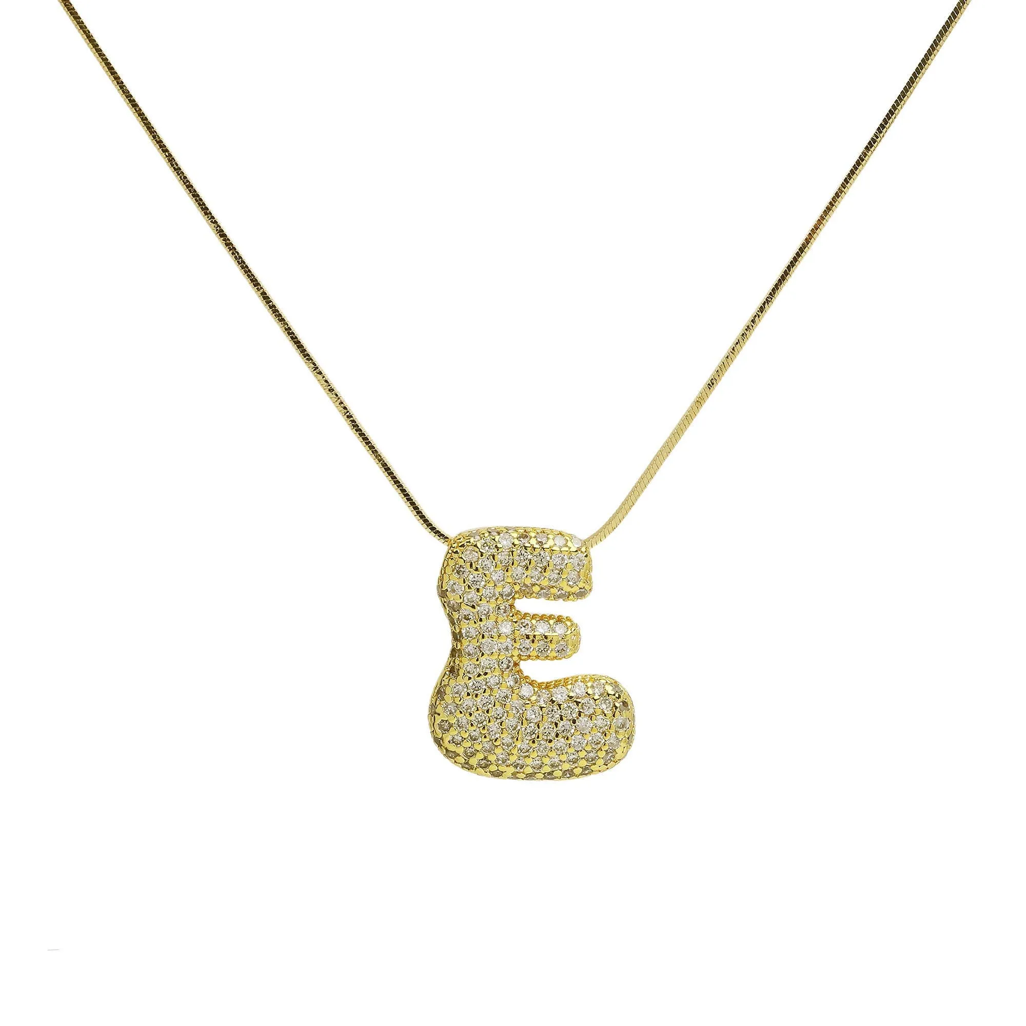 Initial Waterdrop 18K Gold Necklace