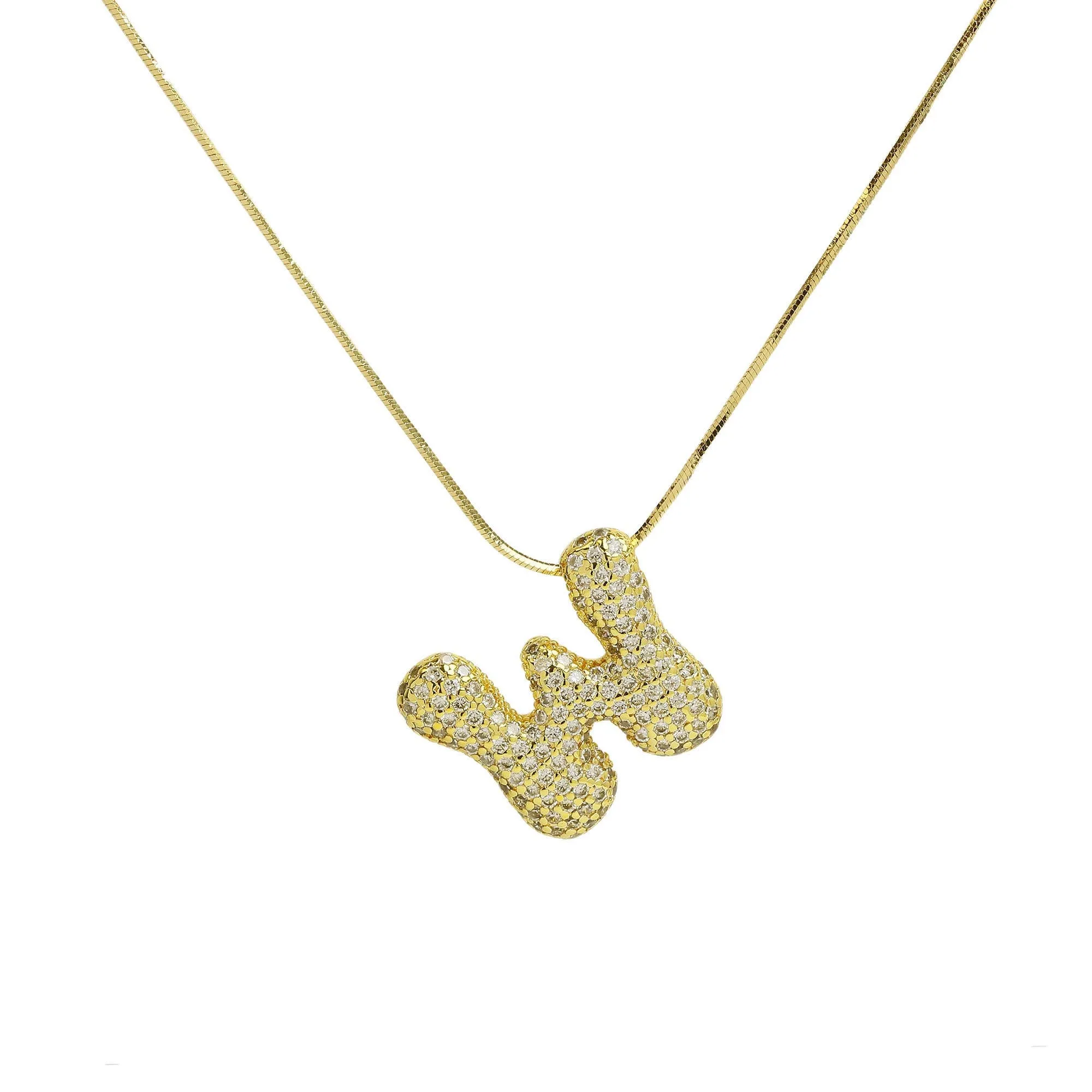 Initial Waterdrop 18K Gold Necklace