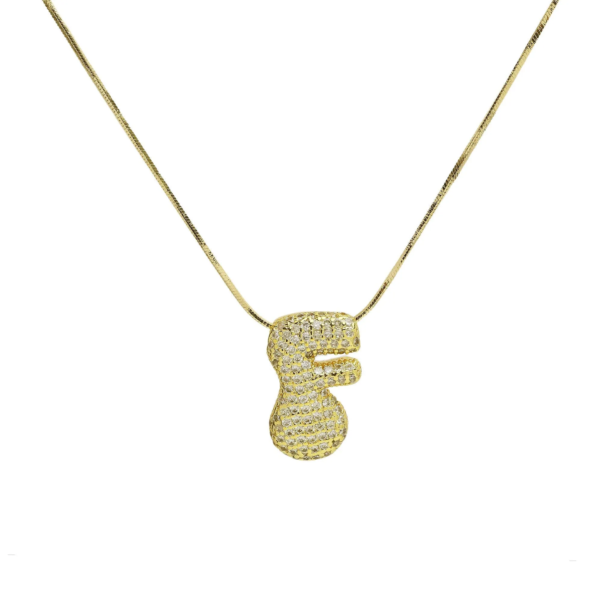 Initial Waterdrop 18K Gold Necklace