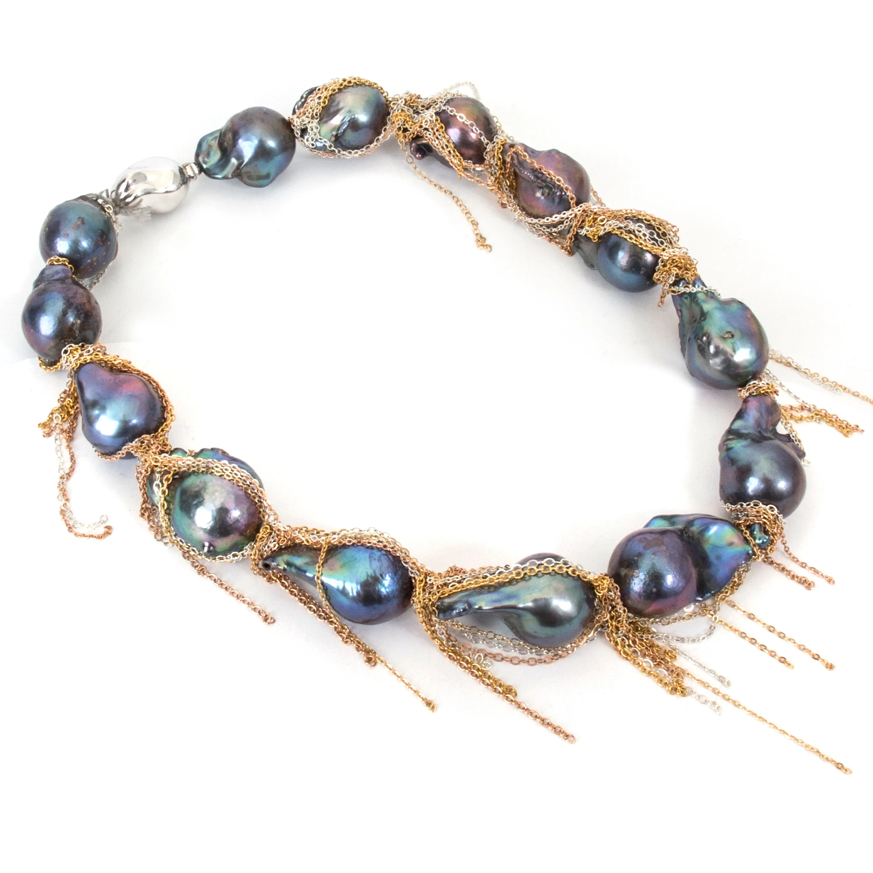 Ink Fringe 16" Strand