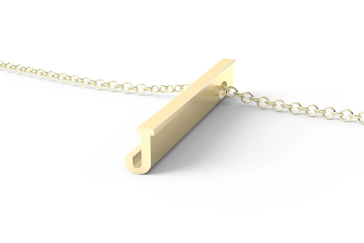 J - Long Pendant Necklace