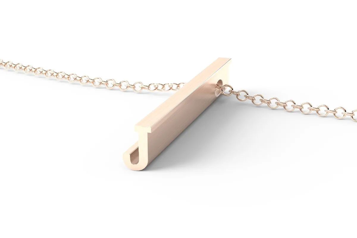 J - Long Pendant Necklace