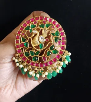 Jadau Kundan Round Pendant