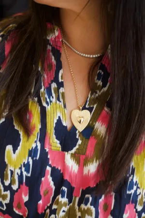JANE WIN CUSTOM LOVE DEVOTED HEART PENDANT