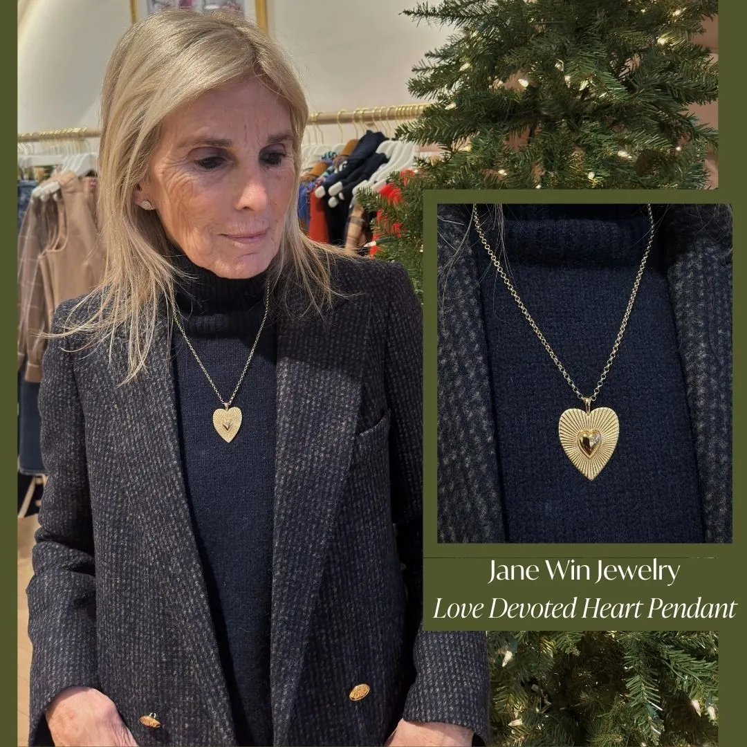 JANE WIN CUSTOM LOVE DEVOTED HEART PENDANT