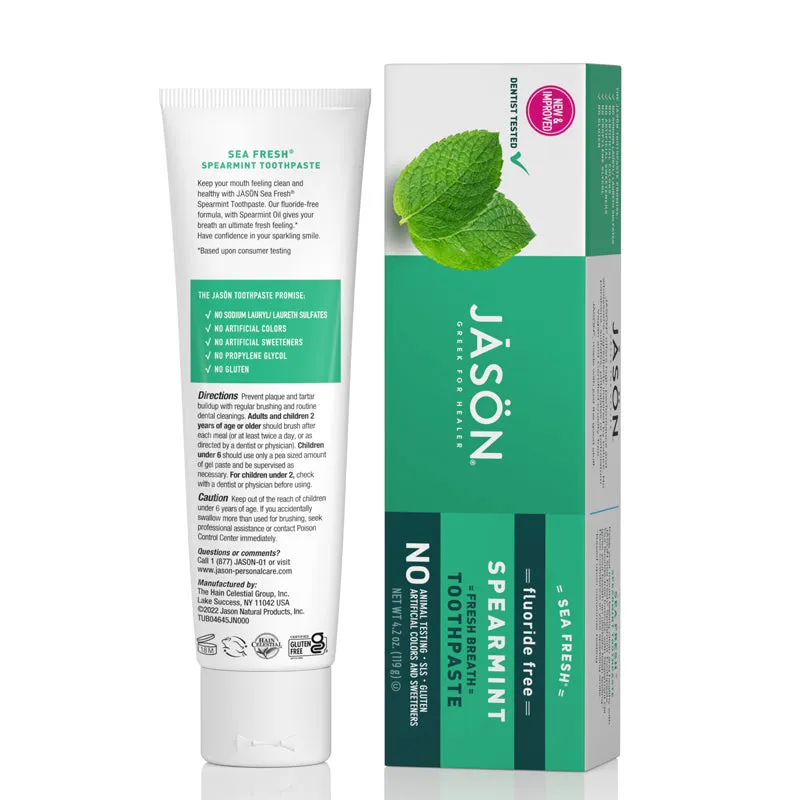 Jason Sea Fresh Spearmint Fresh Breath Toothpaste 119g