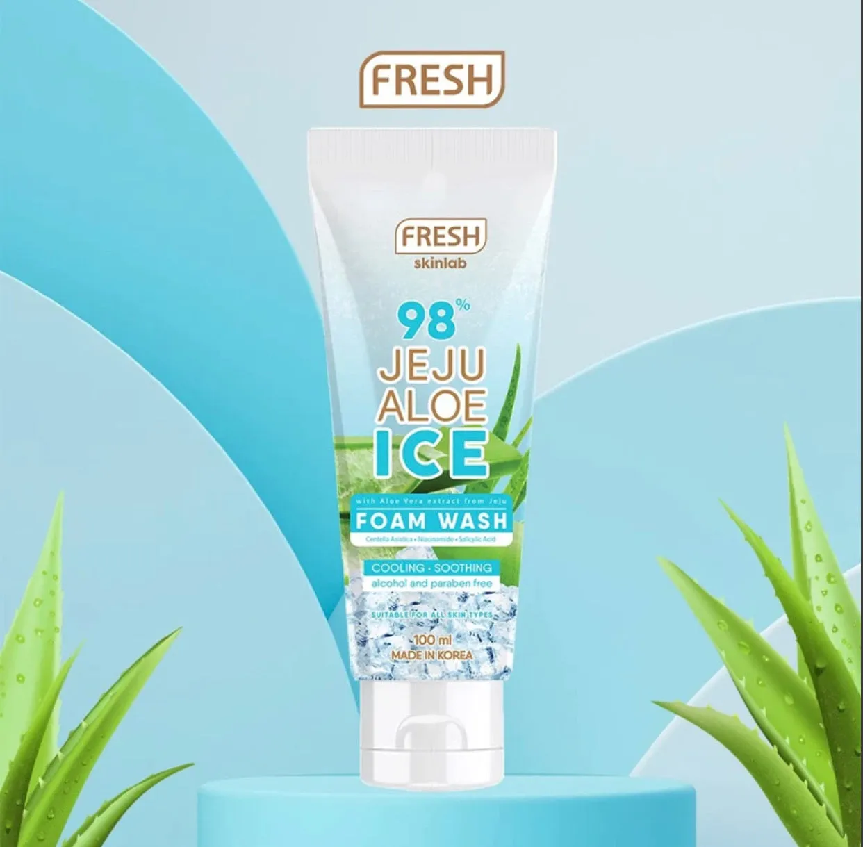Jeju Aloe Ice Foam Wash 100ml
