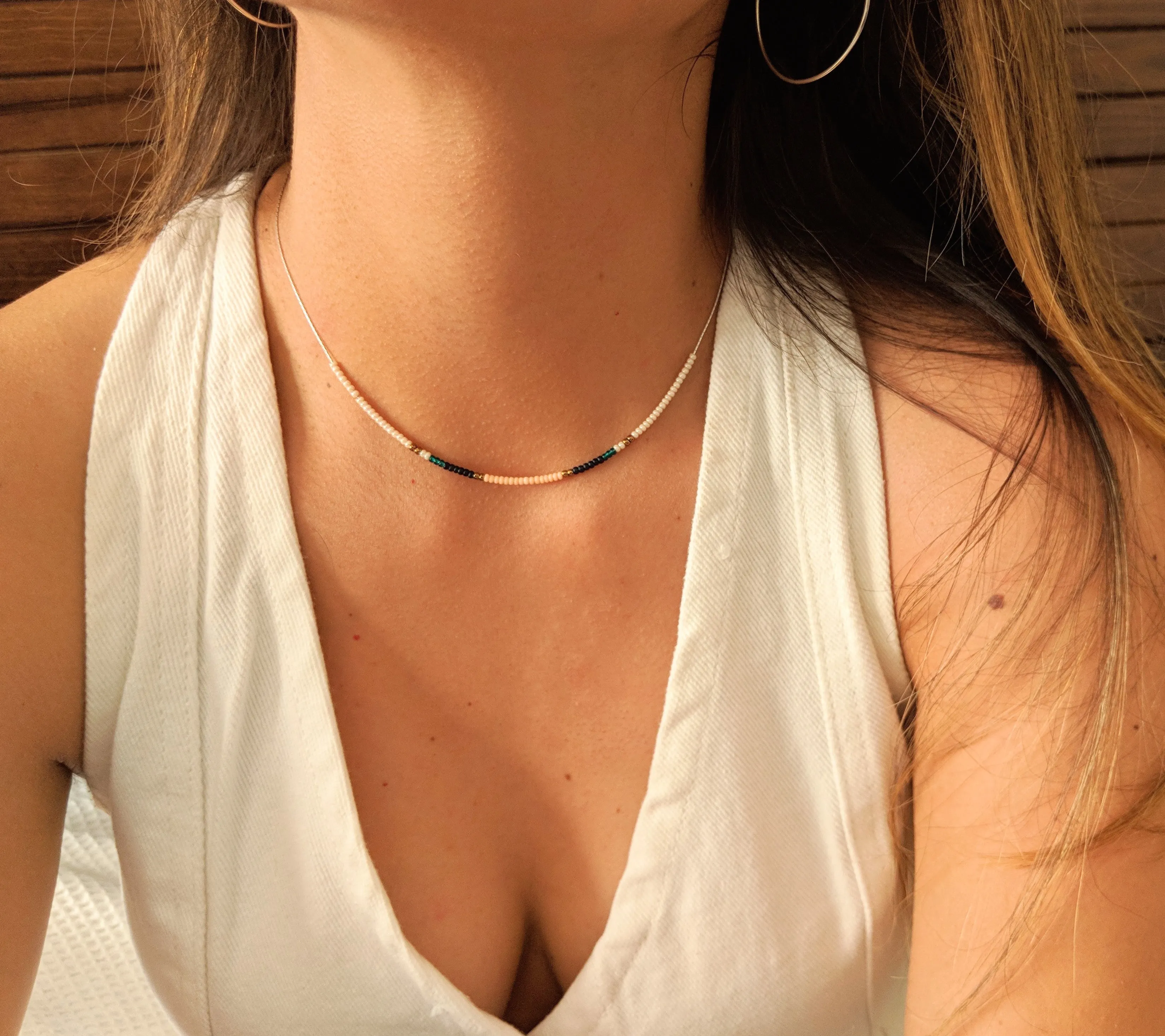 Junko Seed Bead Choker