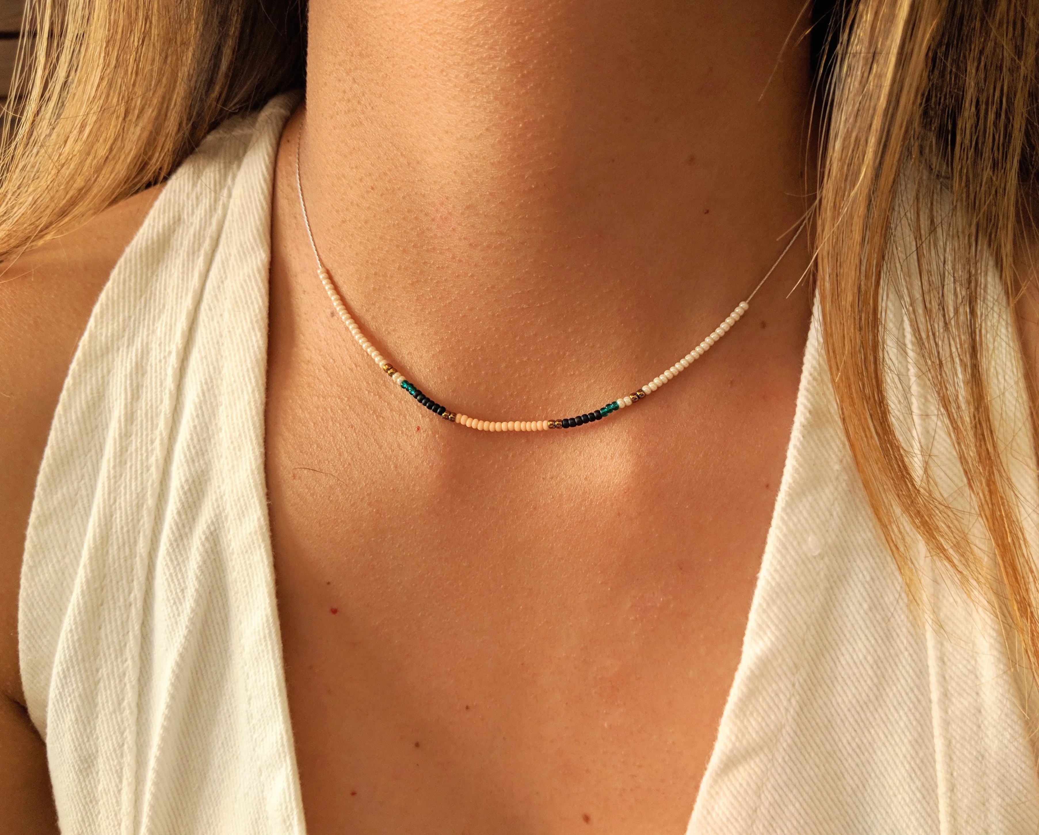 Junko Seed Bead Choker