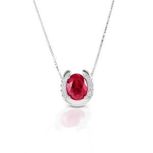 Kelly Herd Stone Horseshoe Necklace