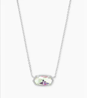 Kendra Scott Elisa Necklace - Rhodium Dichroic Glass