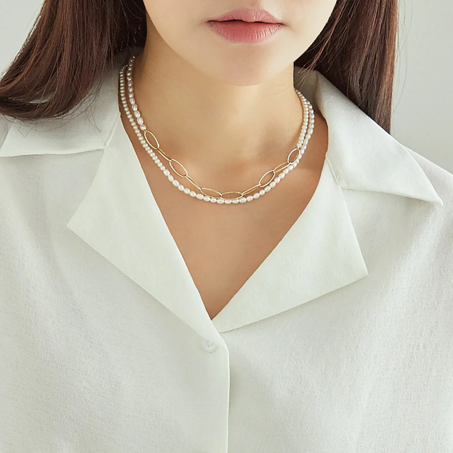 La D.D Gold Necklace JDDNGXF996W (90cm)
