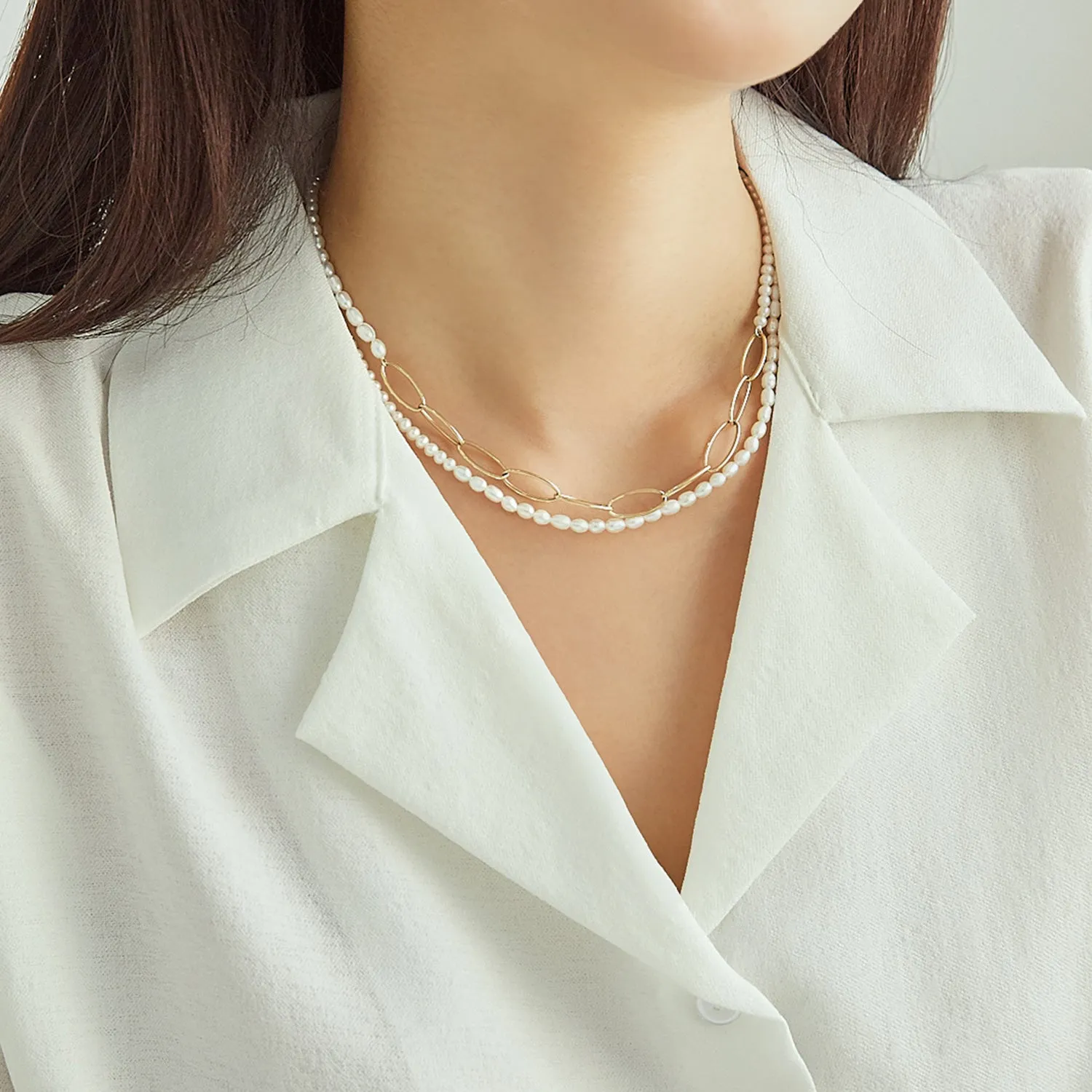 La D.D Gold Necklace JDDNGXF996W (90cm)