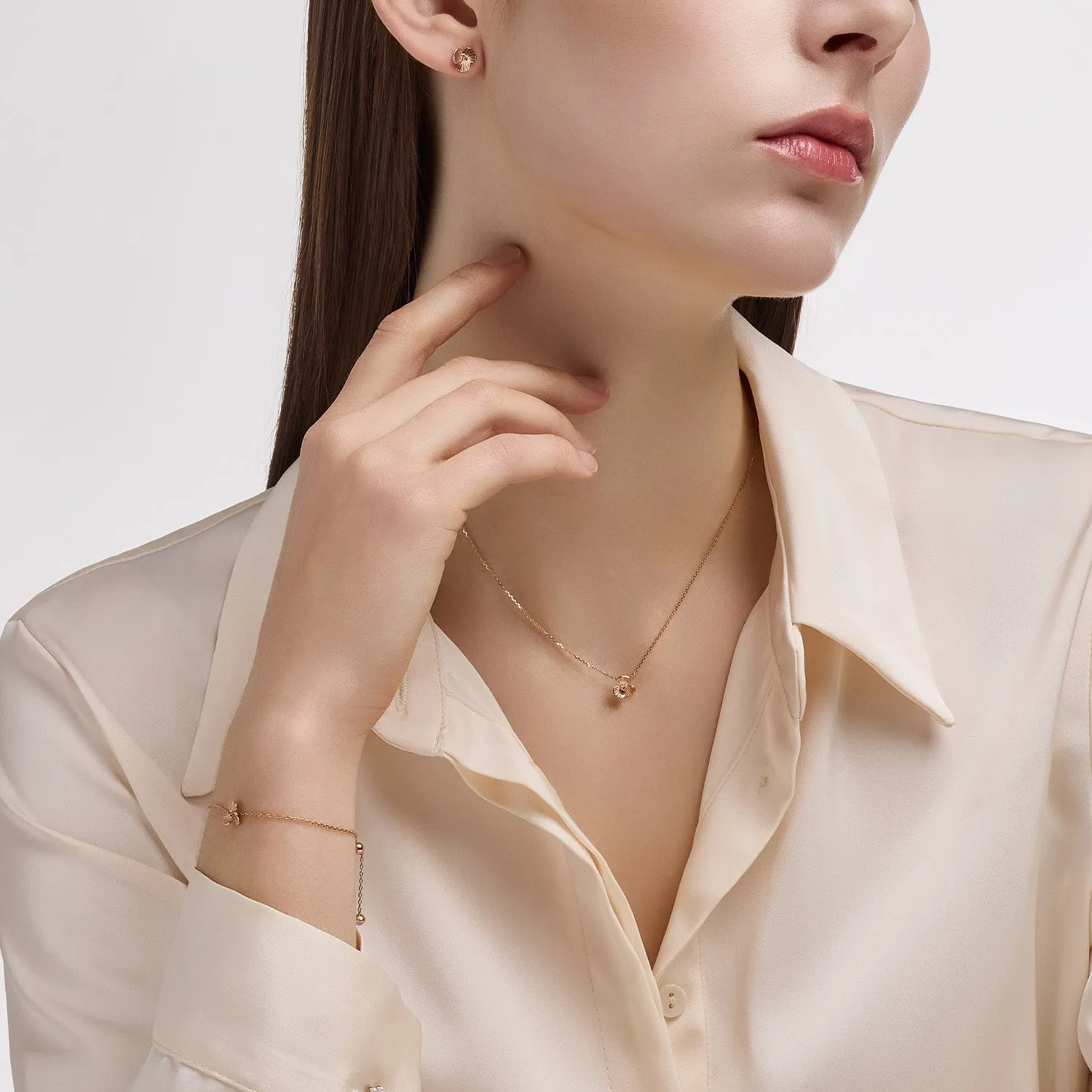 La D.D Gold Necklace JDDNR5S224S