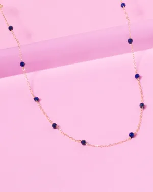 LAPIS KATHY 14K GOLD FILLED NECKLACE