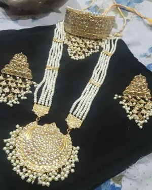 Latest Delicate Bridal Long Necklace Set # J3406