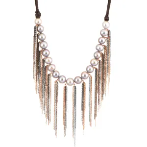Leather Fringe Necklace