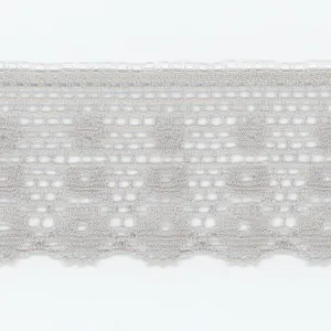 Leavers Trimming Lace #100 Pale Silver
