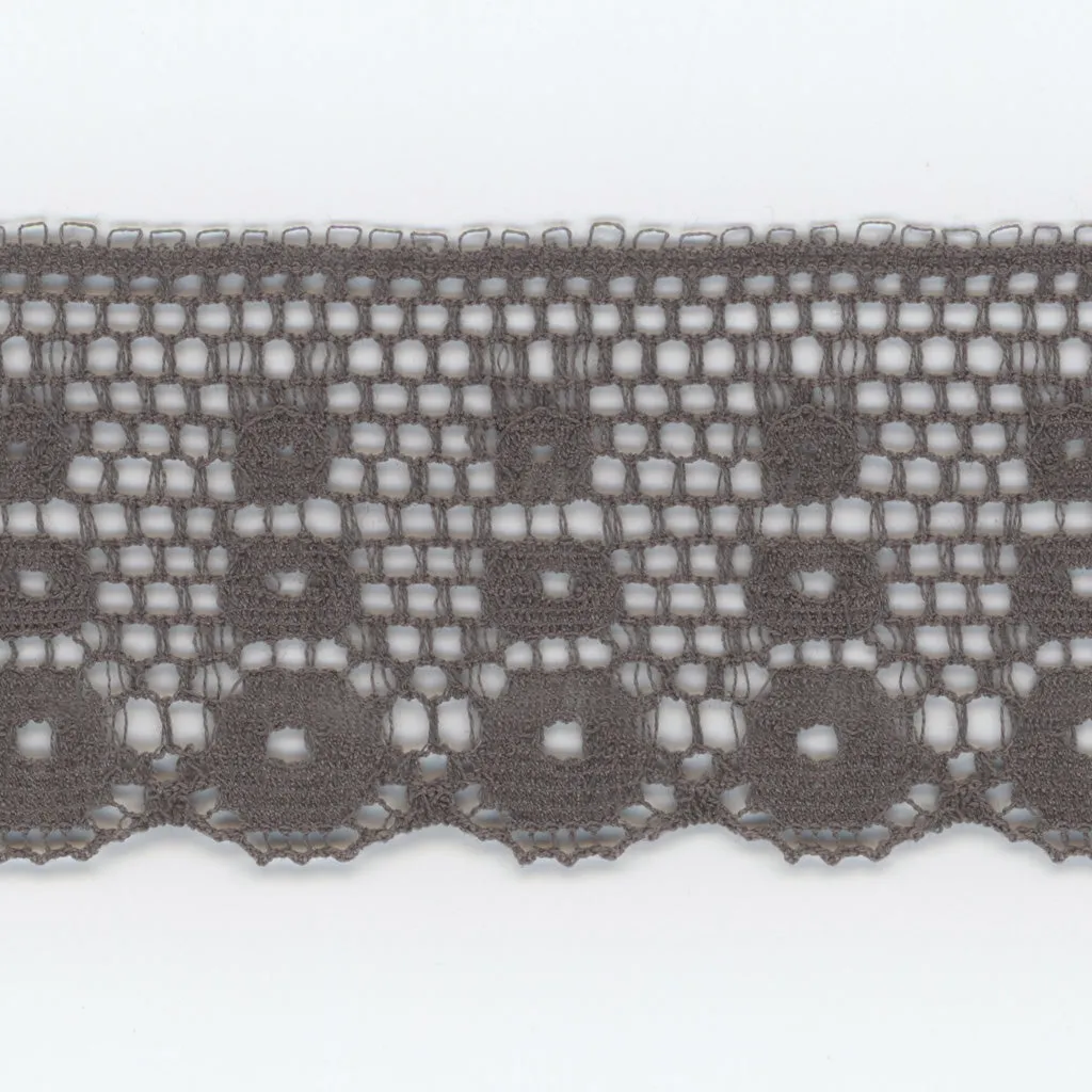 Leavers Trimming Lace #159 Medium Gray