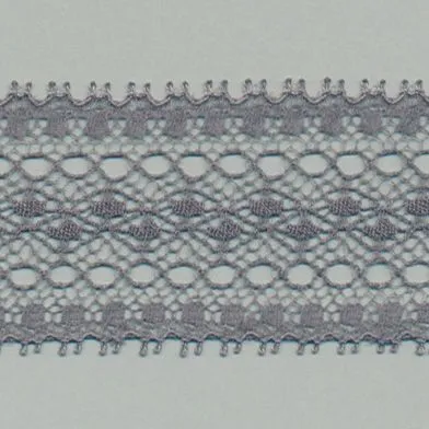 Leavers Trimming Lace #159 Medium Gray