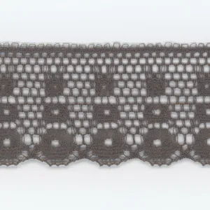 Leavers Trimming Lace #159 Medium Gray