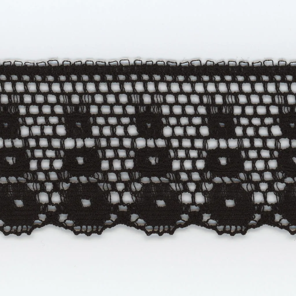 Leavers Trimming Lace #50 Black