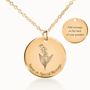 Lily of the Valley Birth Flower Necklace