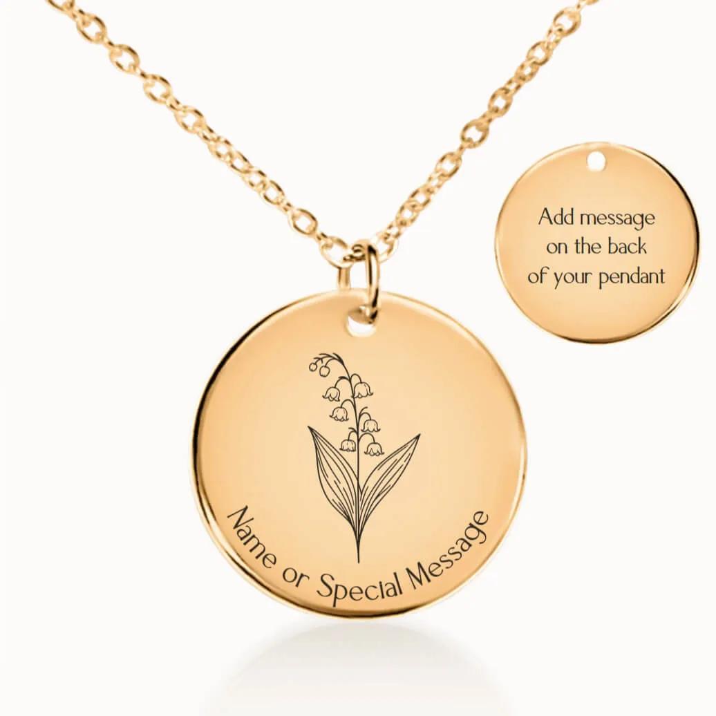 Lily of the Valley Birth Flower Necklace