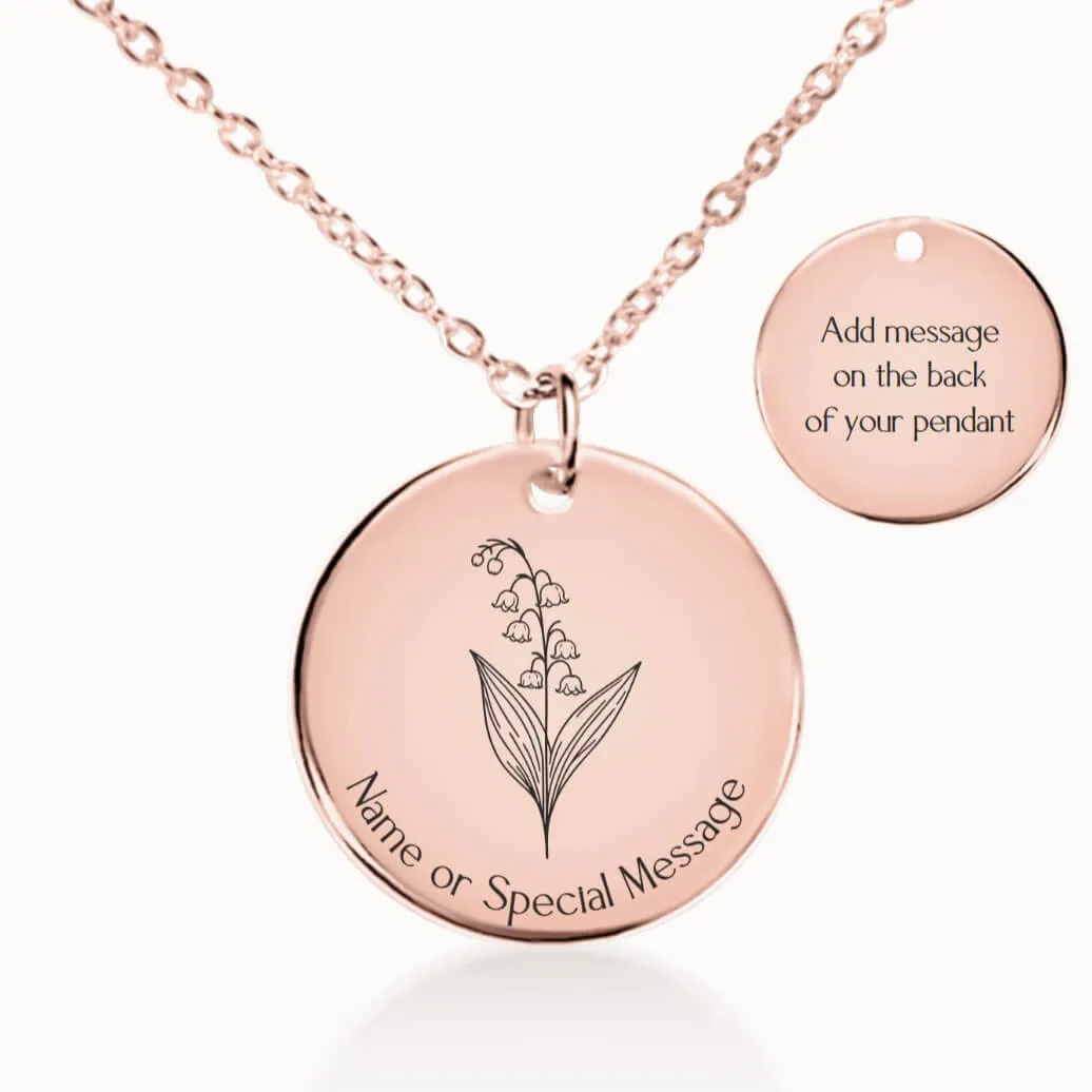 Lily of the Valley Birth Flower Necklace
