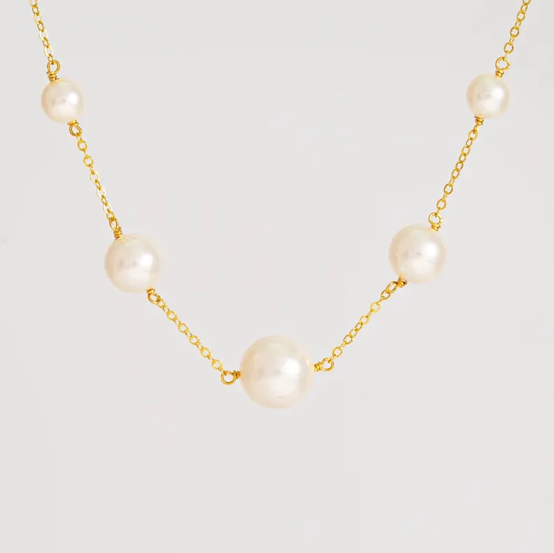 Link Swarovski Fresh Water Pearl Necklace