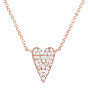 Long Heart Diamond Necklace