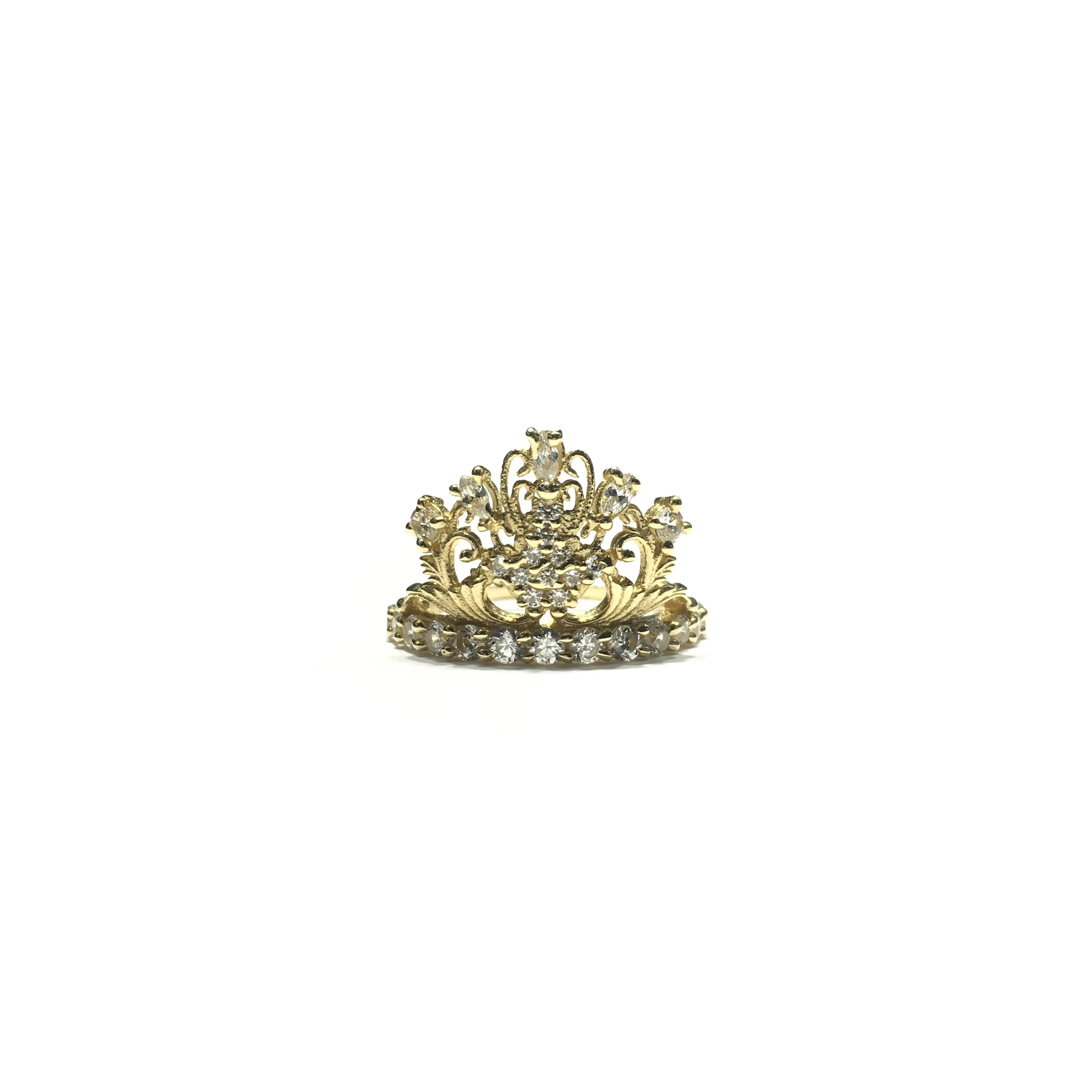 Majestic Floral CZ Ring (14K)