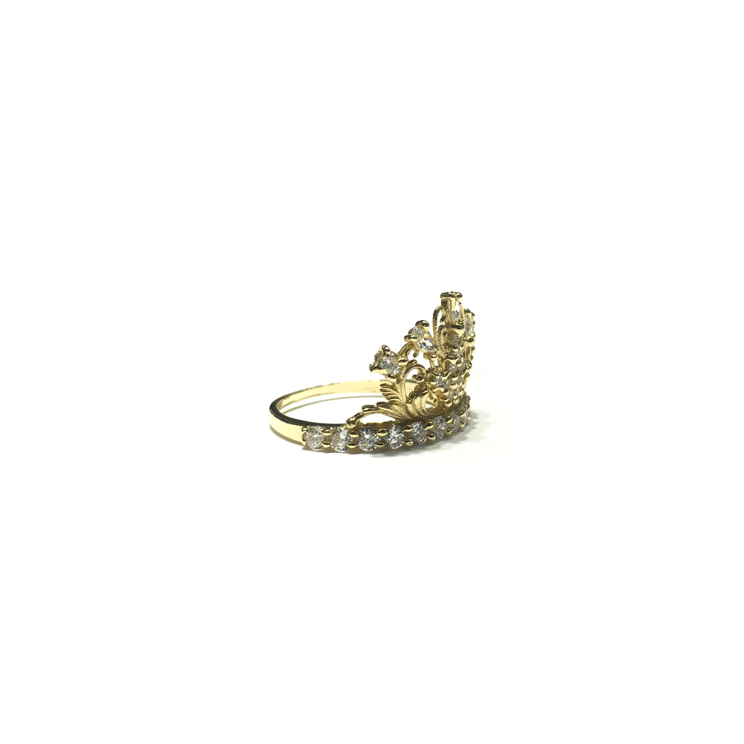 Majestic Floral CZ Ring (14K)