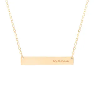 Mama Bar 14k Gold Filled Necklace