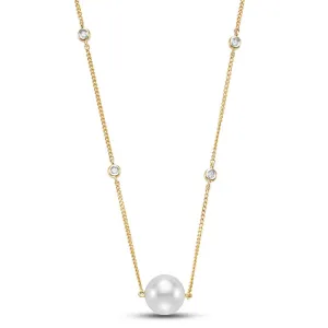 Mastoloni 18k Yellow Gold Diamond Bezel Chain Necklace
