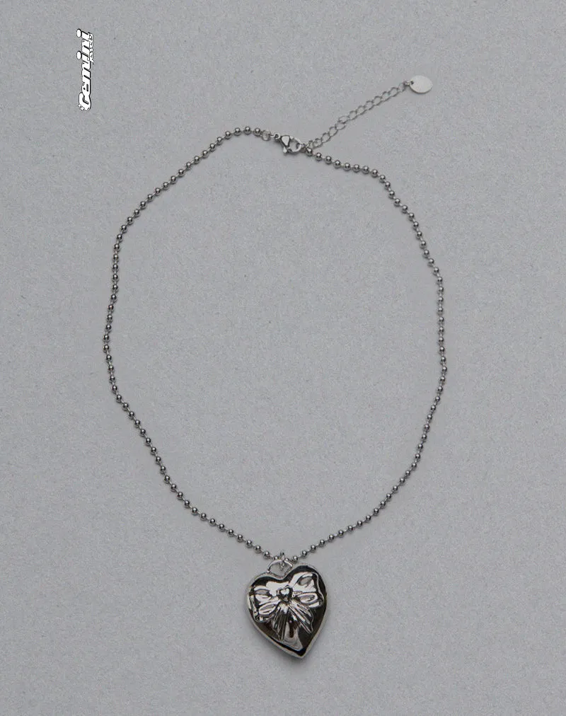 Matilda Silver Heart Necklace