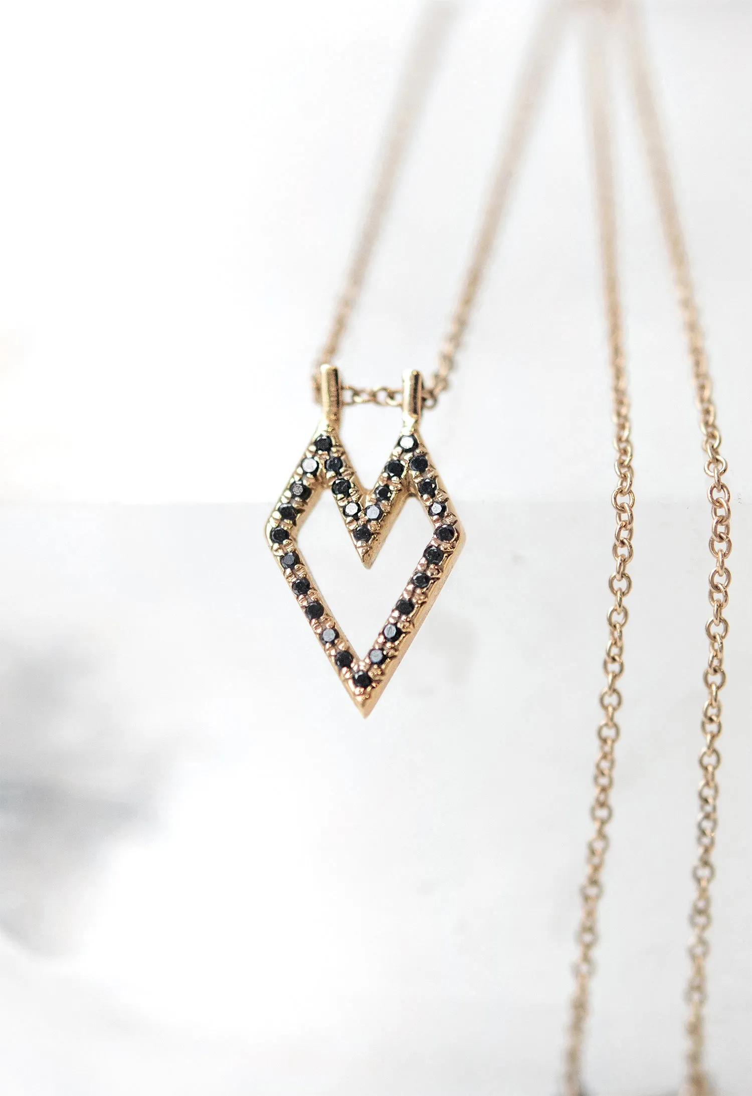 Medium Gothic Heart Necklace