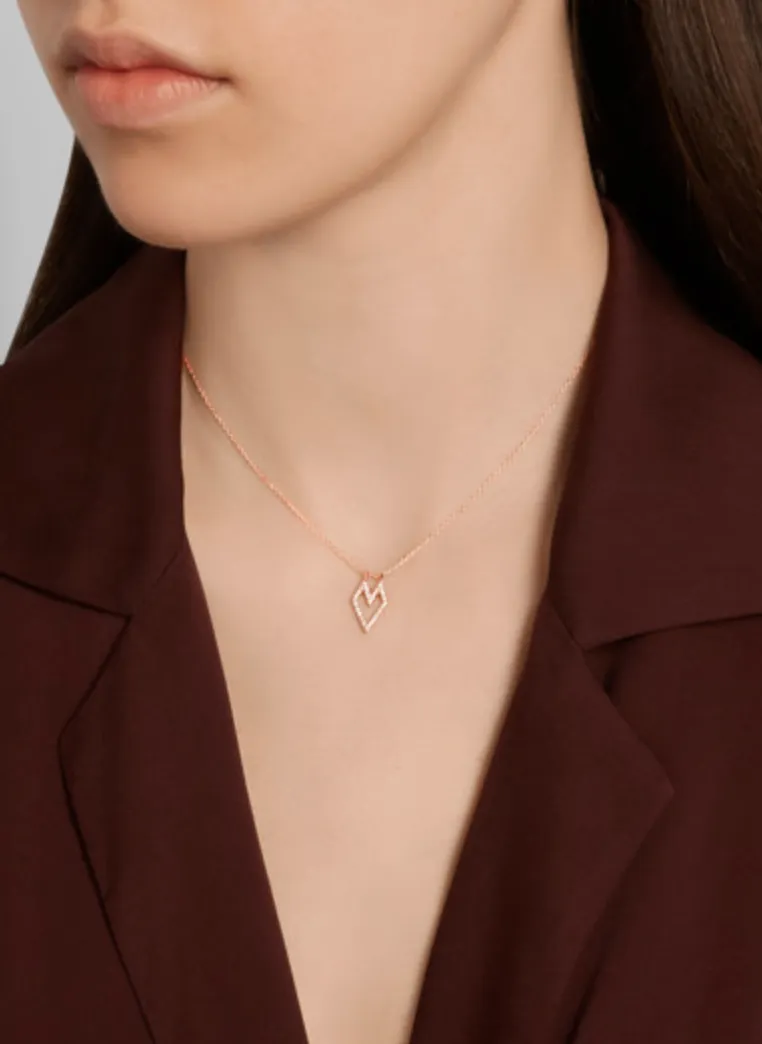 Medium Gothic Heart Necklace