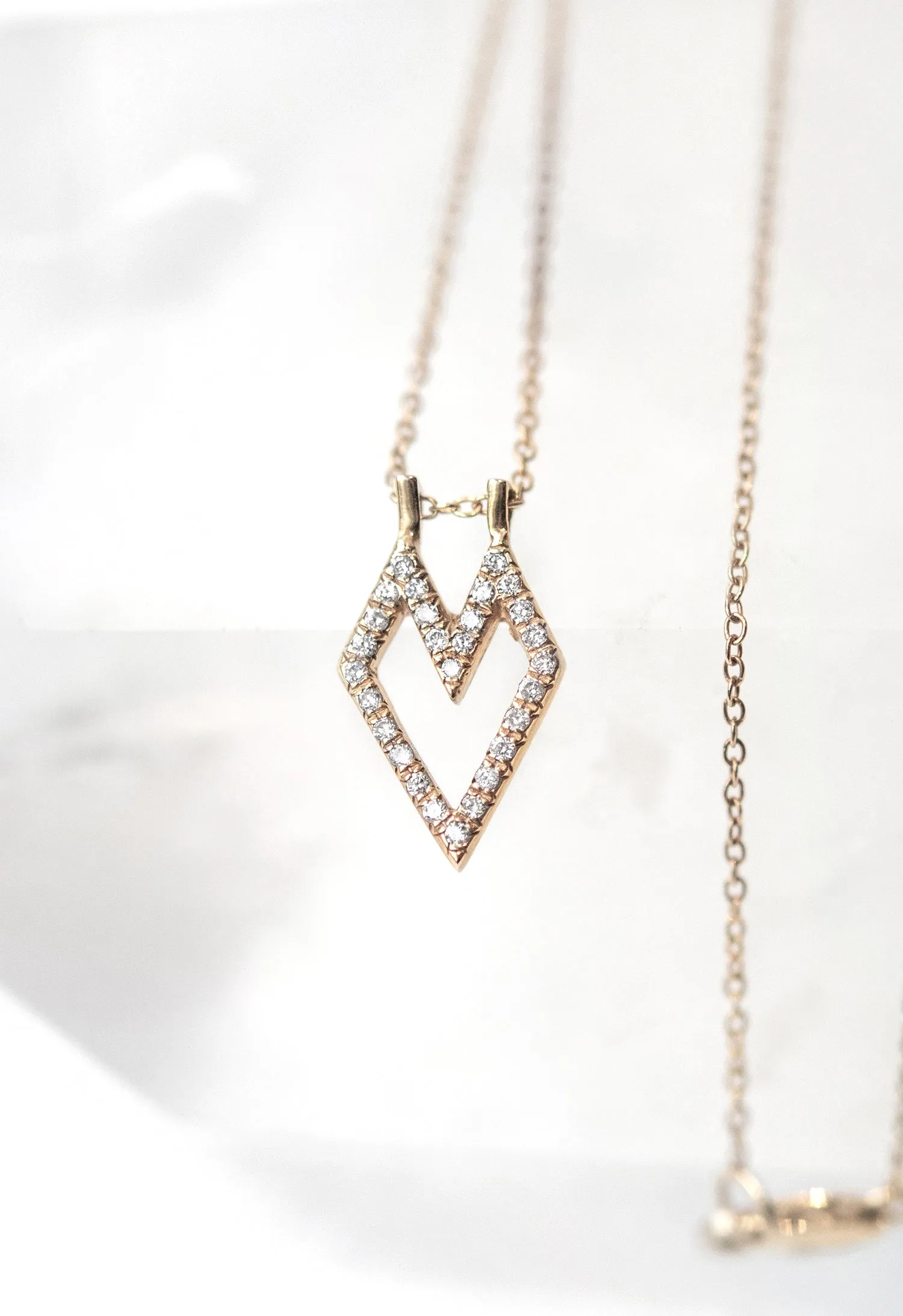 Medium Gothic Heart Necklace