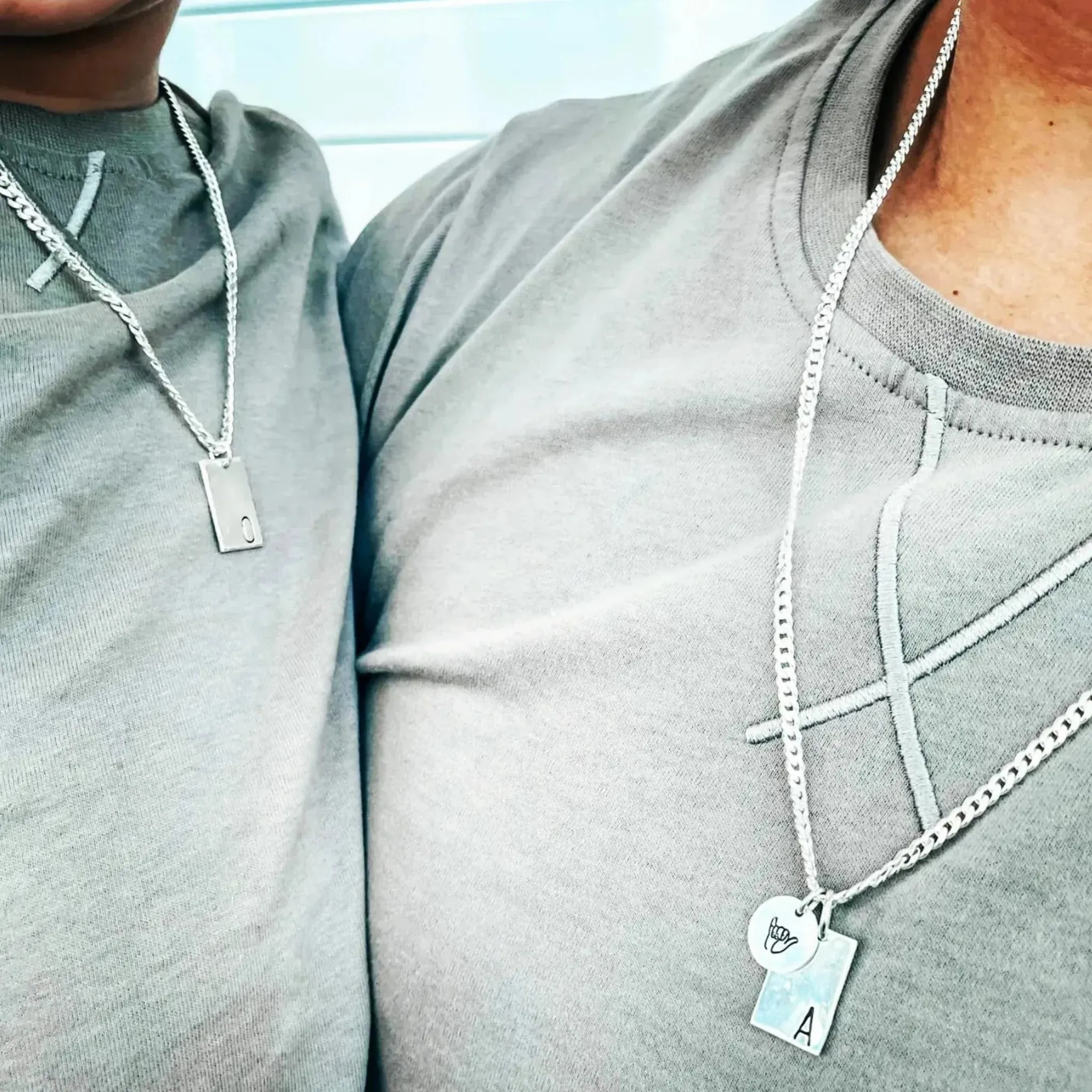 Men's Solid Silver Cuban Chain Necklace - Multiple Lengths