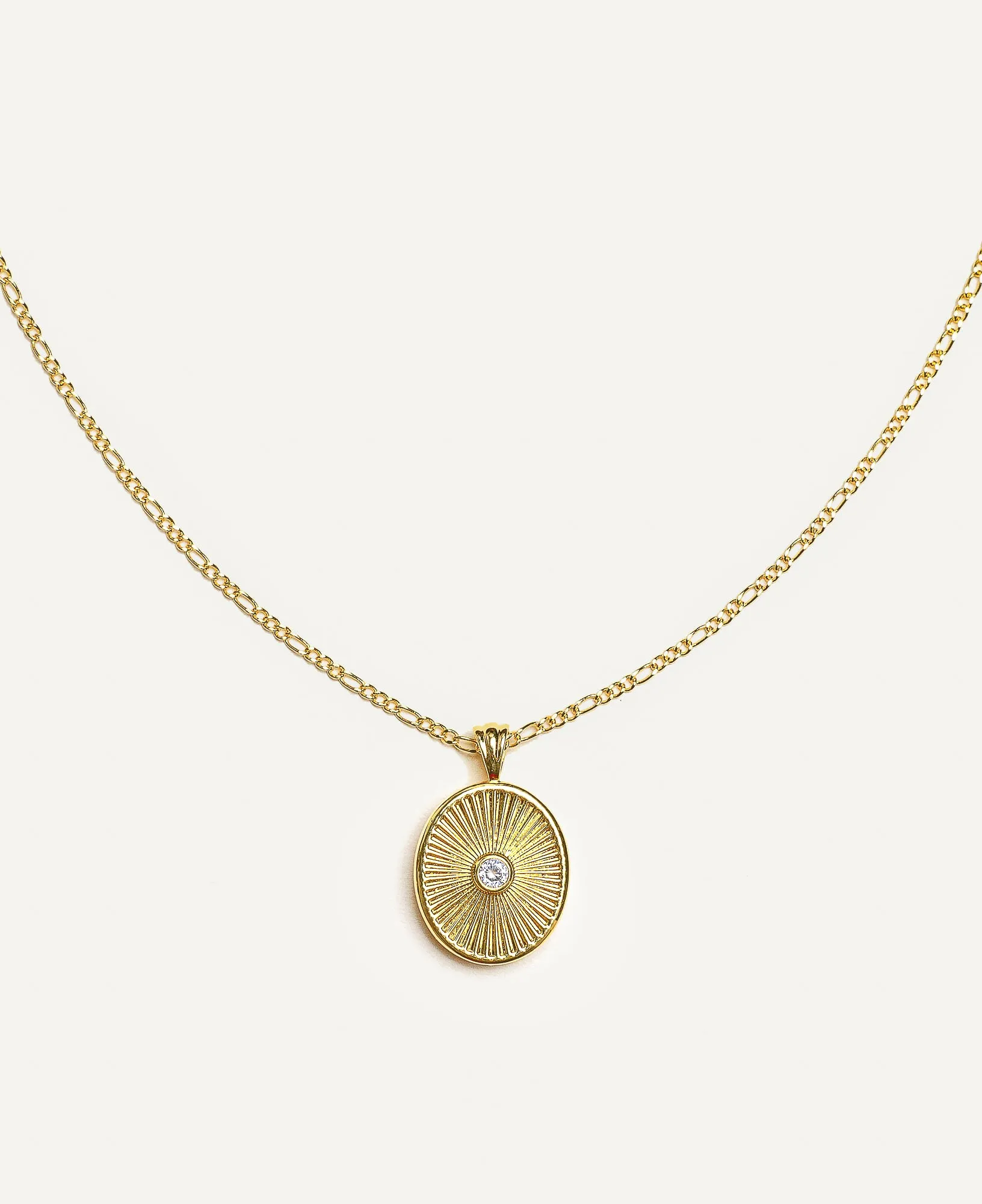 Mia Round Pendant Necklace
