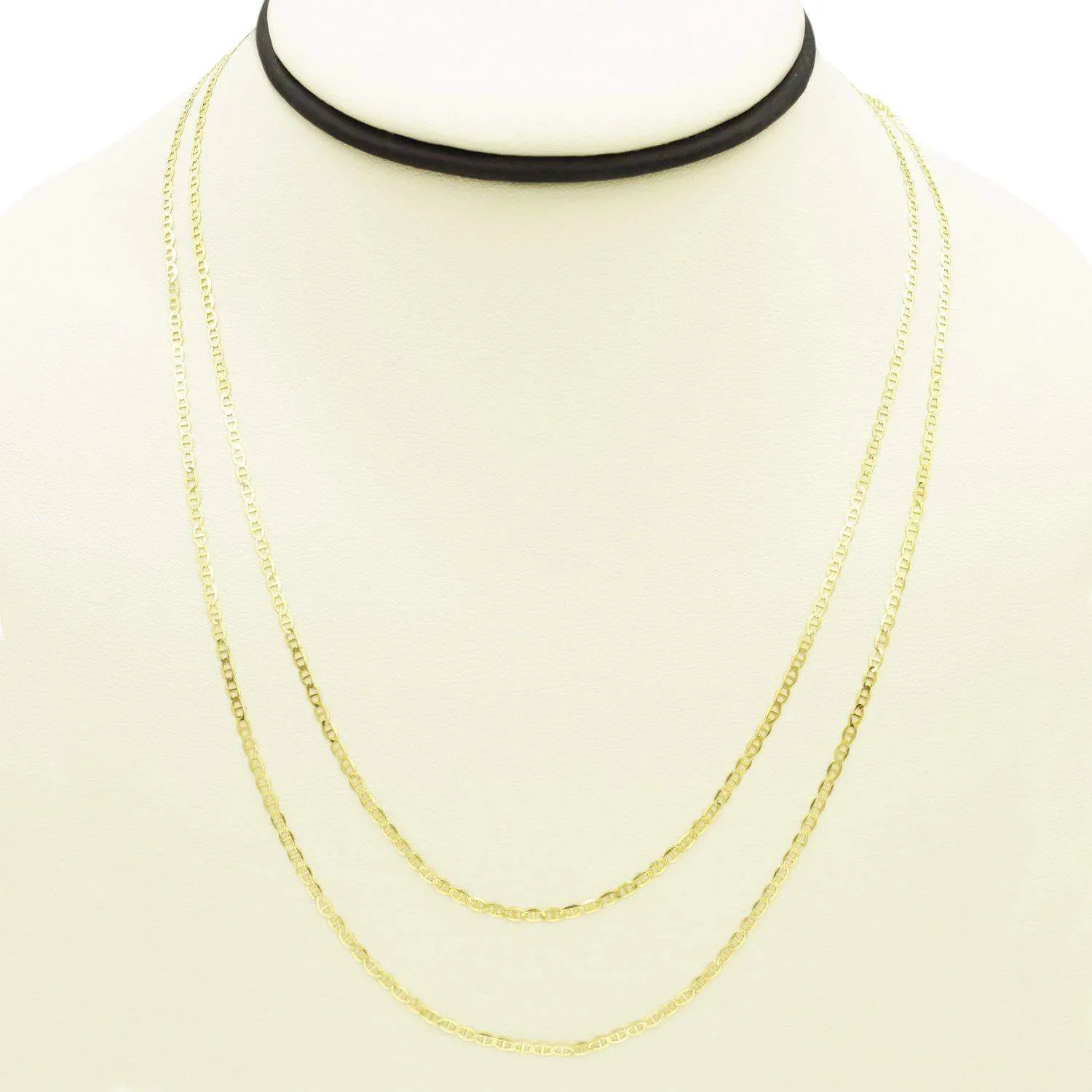 Micro Mariner Link Chain in 10K Yellow Gold