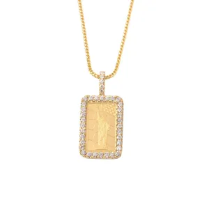 Milli 5g Suisse Fine Gold Bar (Statue of Liberty, Fully Iced)