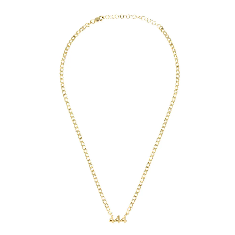 MINI BLOCK NAME NECKLACE -Solid Gold