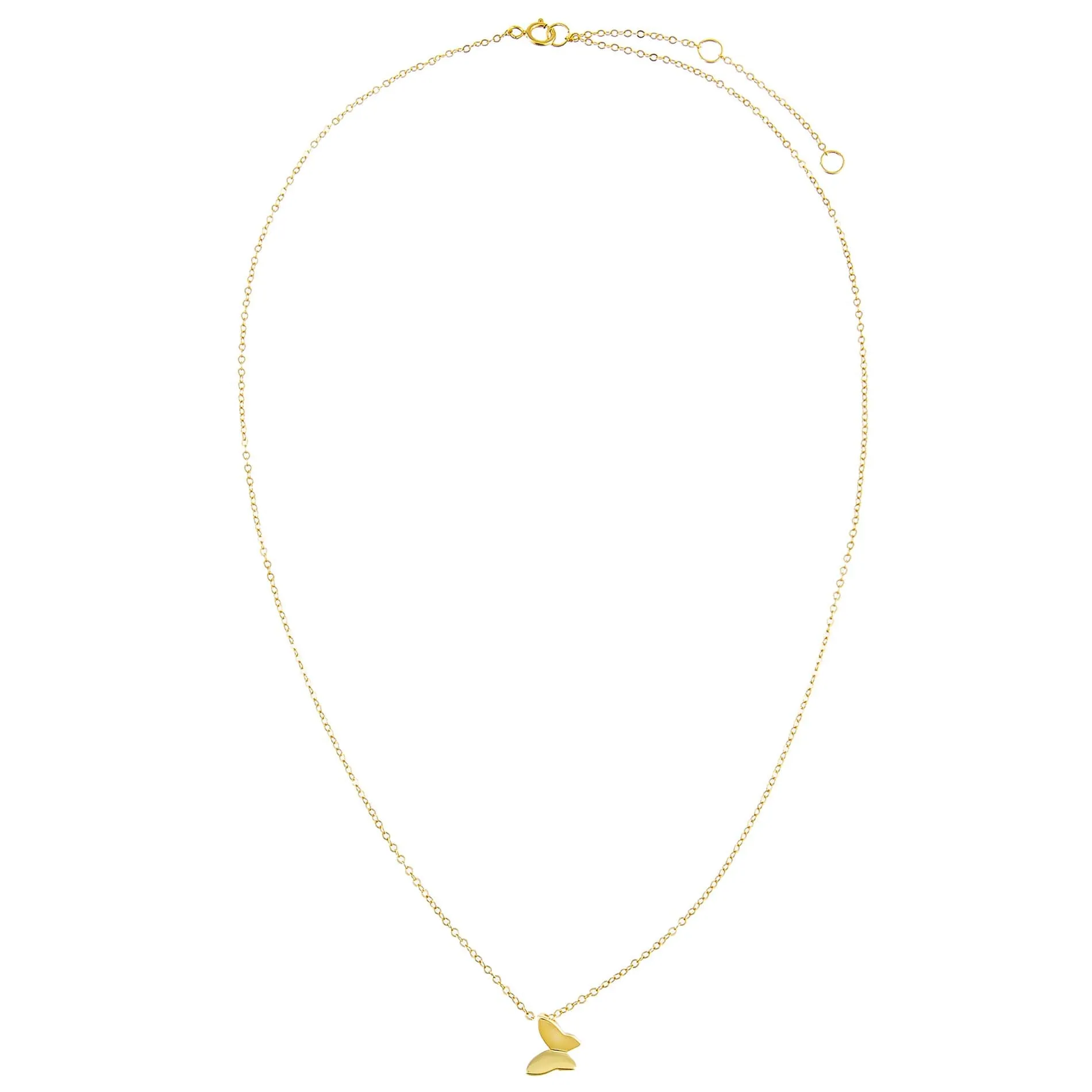 Mini Solid Butterfly Necklace