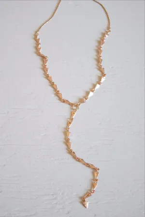 Mini Triangle Lariat Necklace