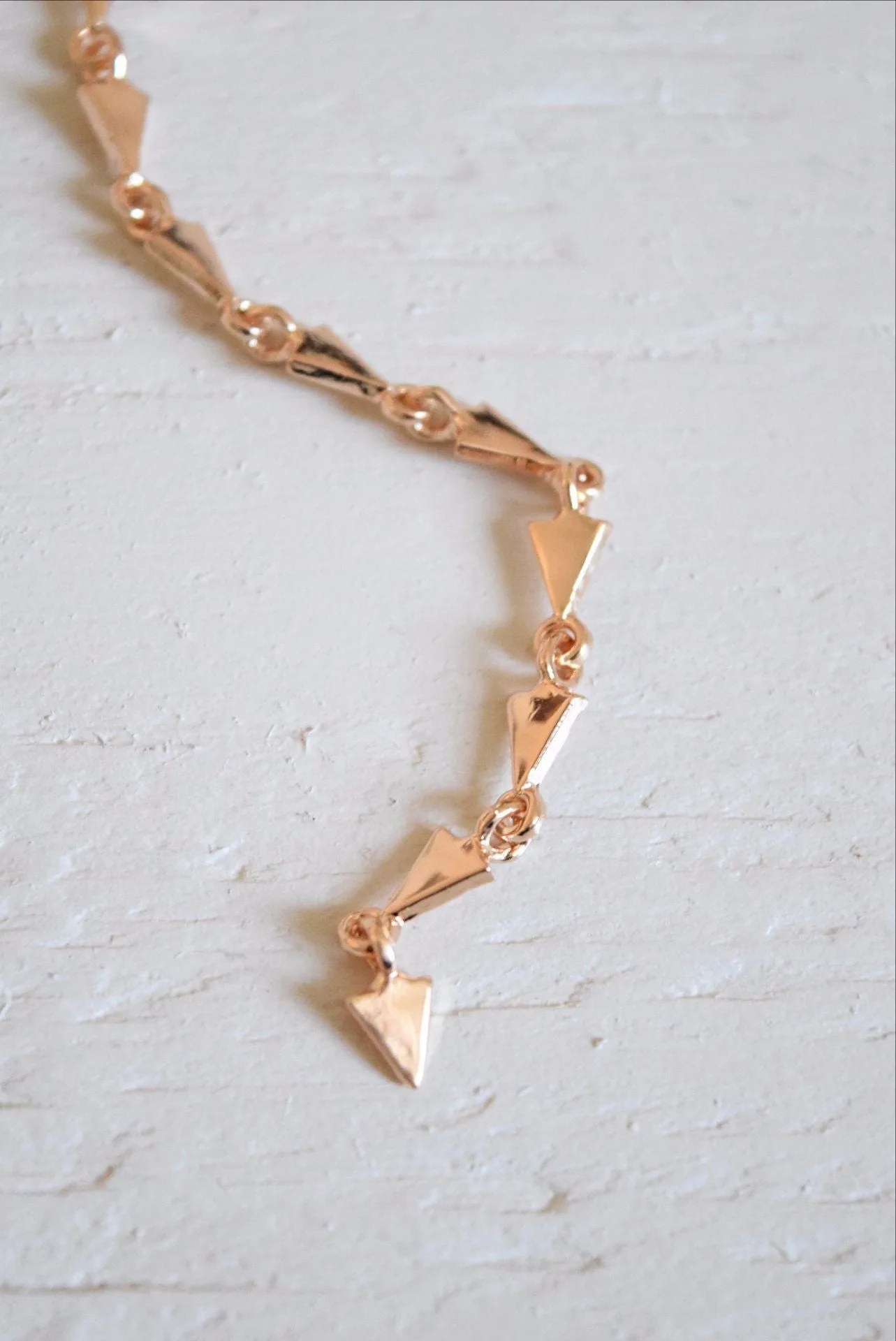 Mini Triangle Lariat Necklace
