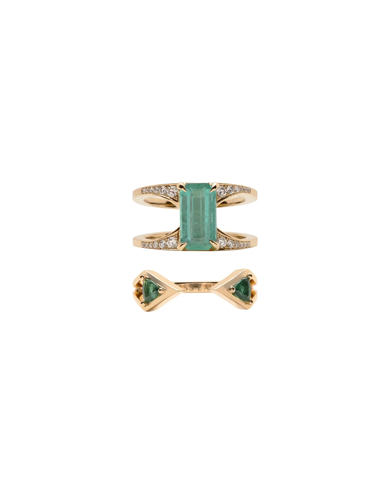 Mirage   Reflection Ring Set