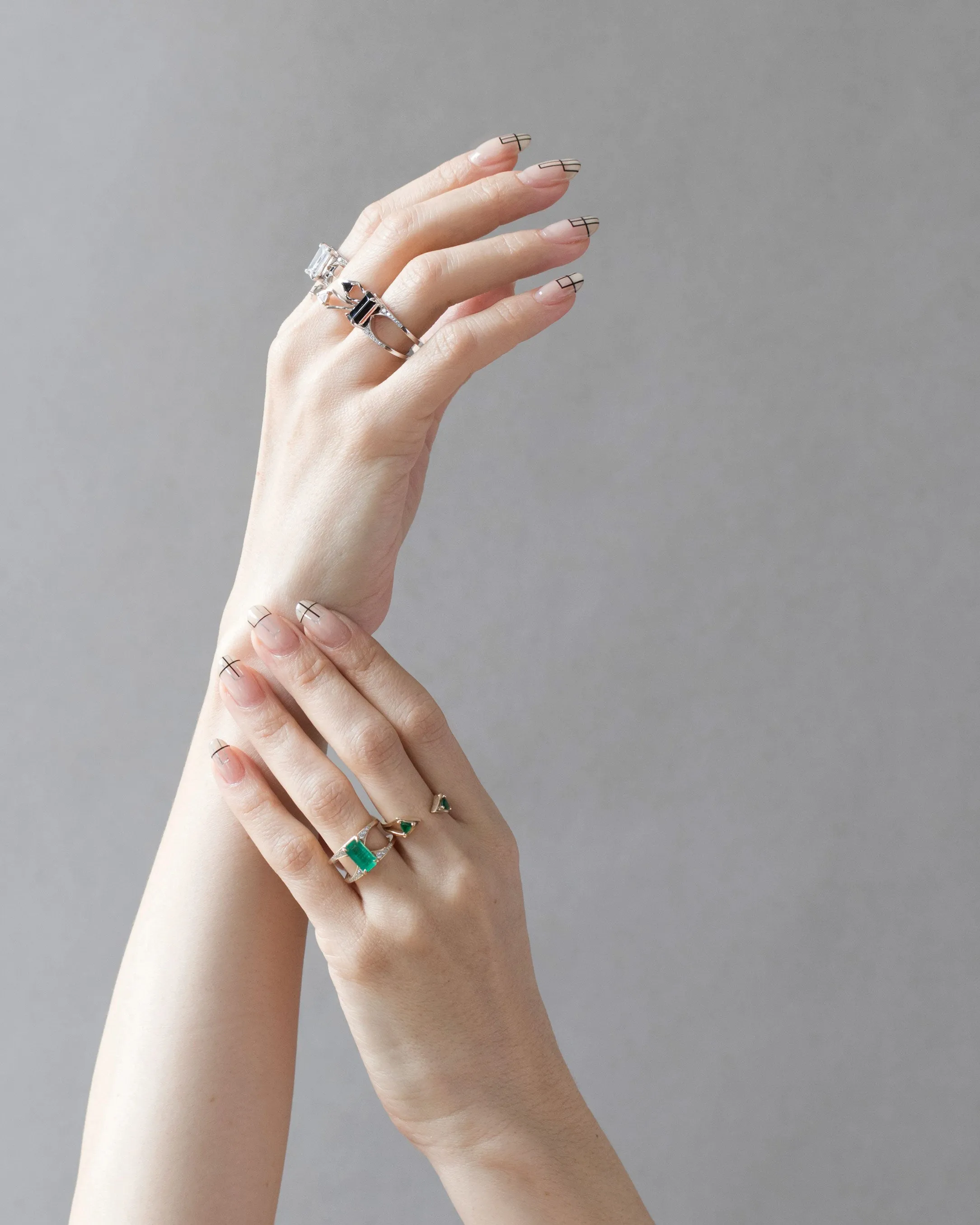 Mirage   Reflection Ring Set