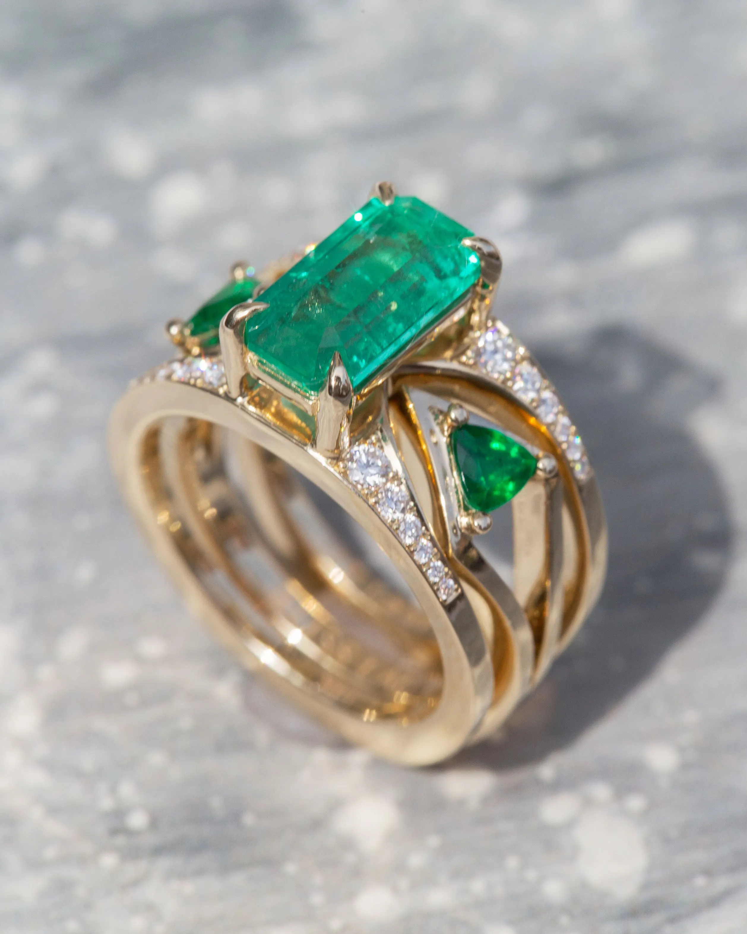 Mirage   Reflection Ring Set